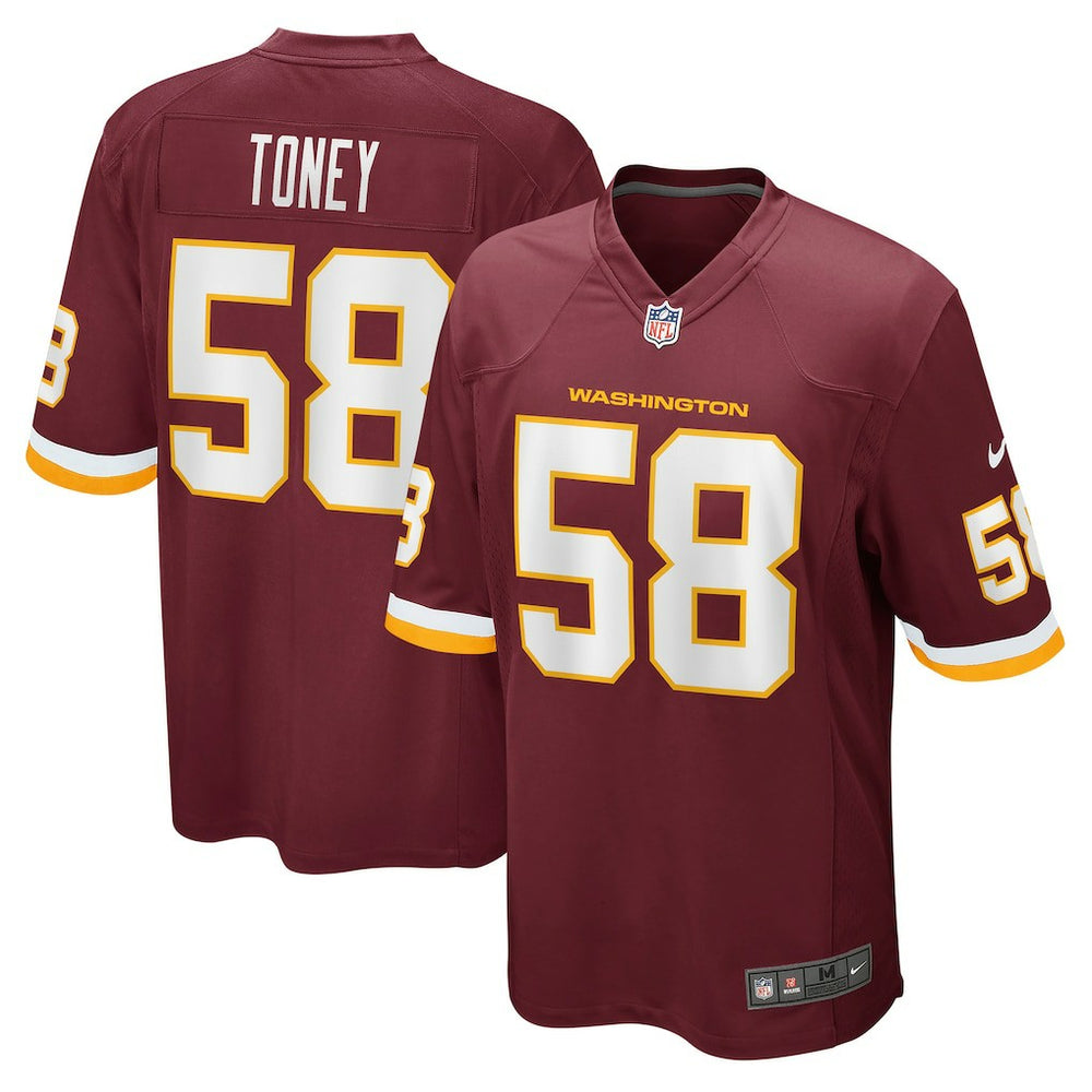 Washington Commanders Nike Shaka Toney Washington Football Team Game Jersey