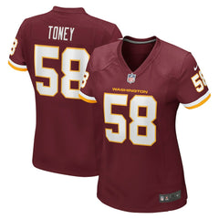 Washington Commanders Nike Shaka Toney Washington Football Team Women's Game Jersey