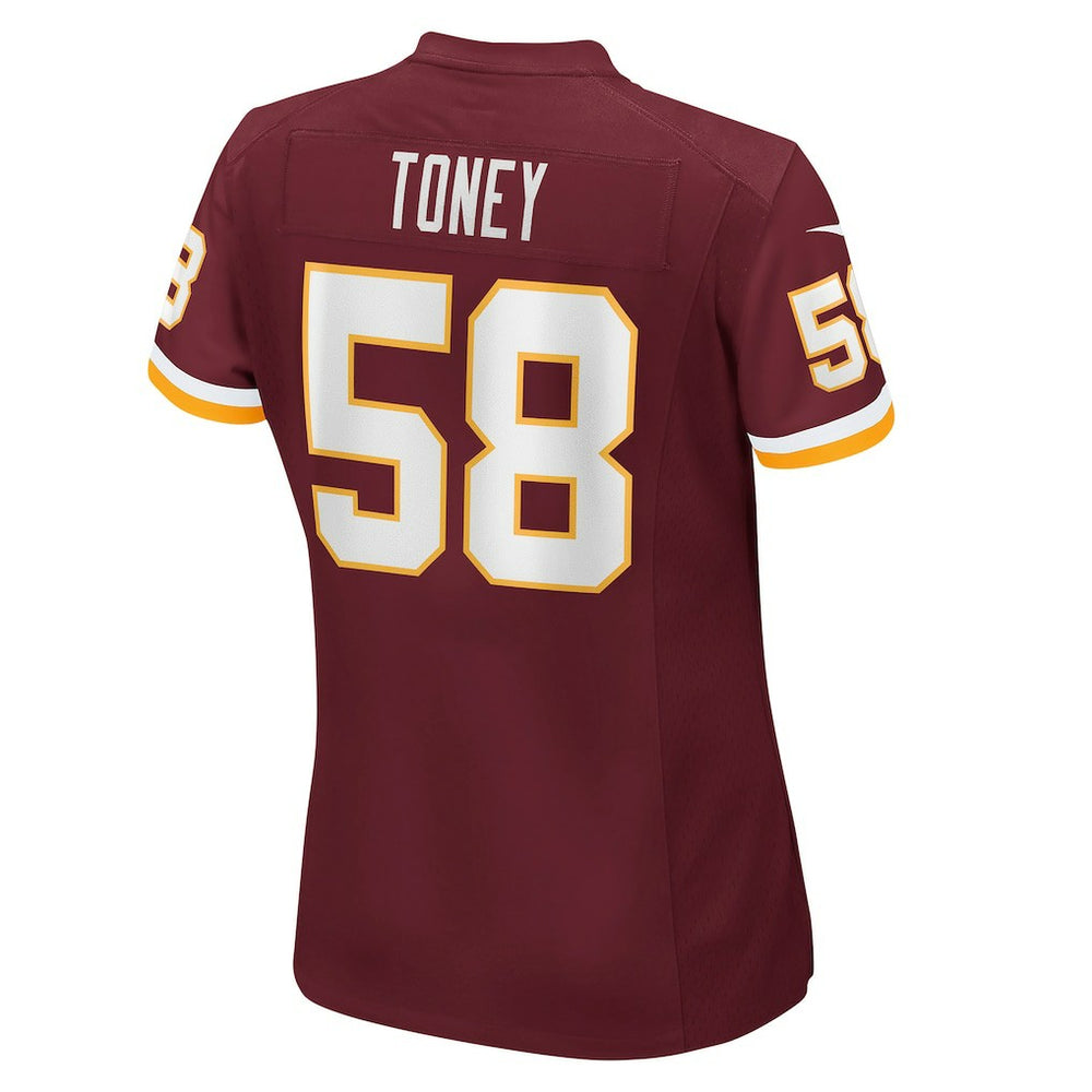 Washington Commanders Nike Shaka Toney Washington Football Team Women's Game Jersey