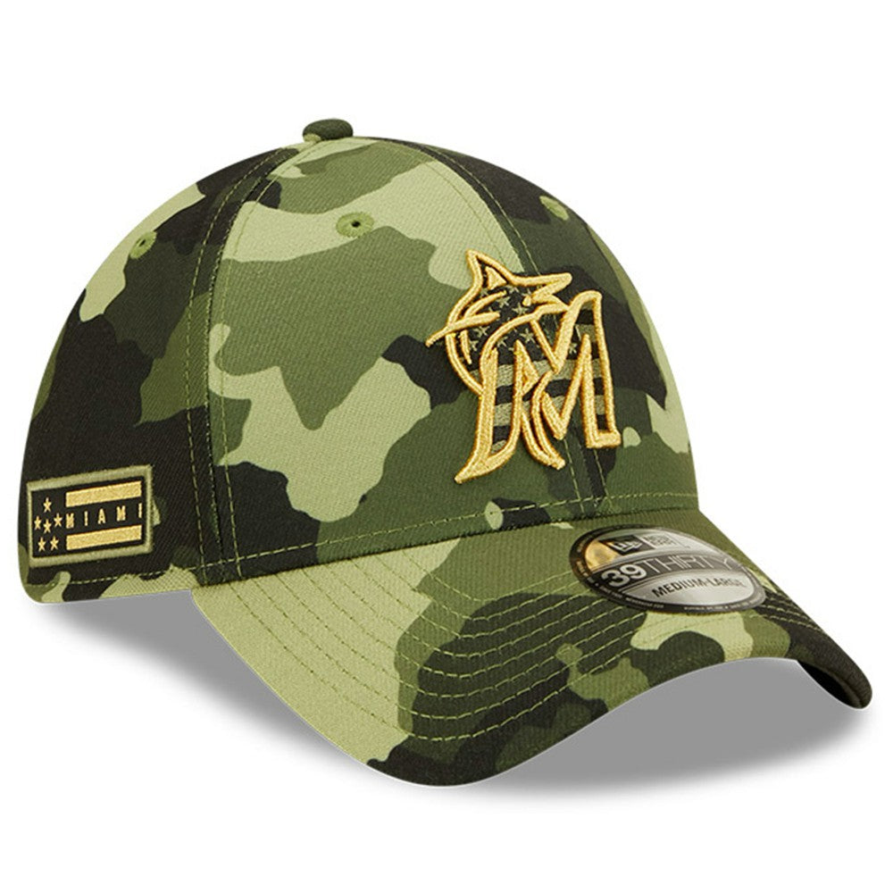 Miami Marlins New Era 2022 Armed Forces Day 39THIRTY Flex Hat | MLB New
