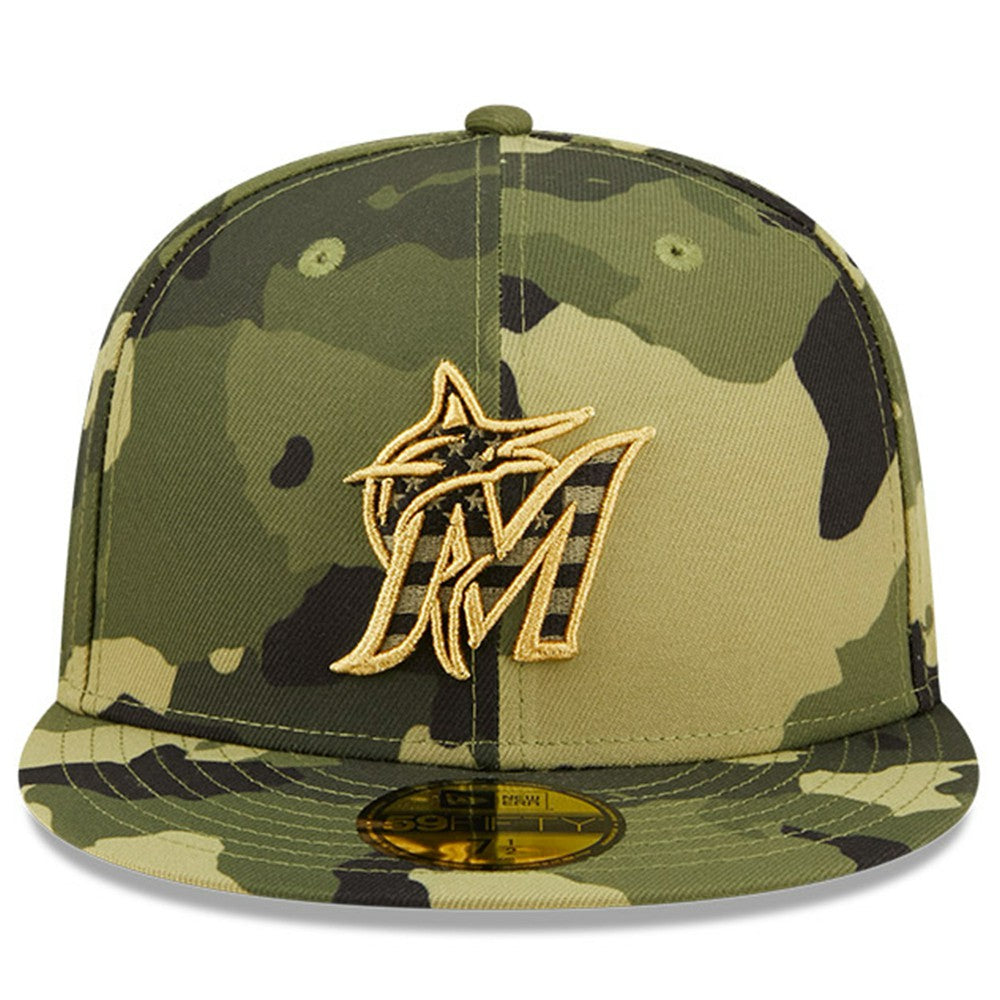 Miami Marlins New Era 2022 Armed Forces Day On-Field 59FIFTY Fitted Hat | MLB Shop