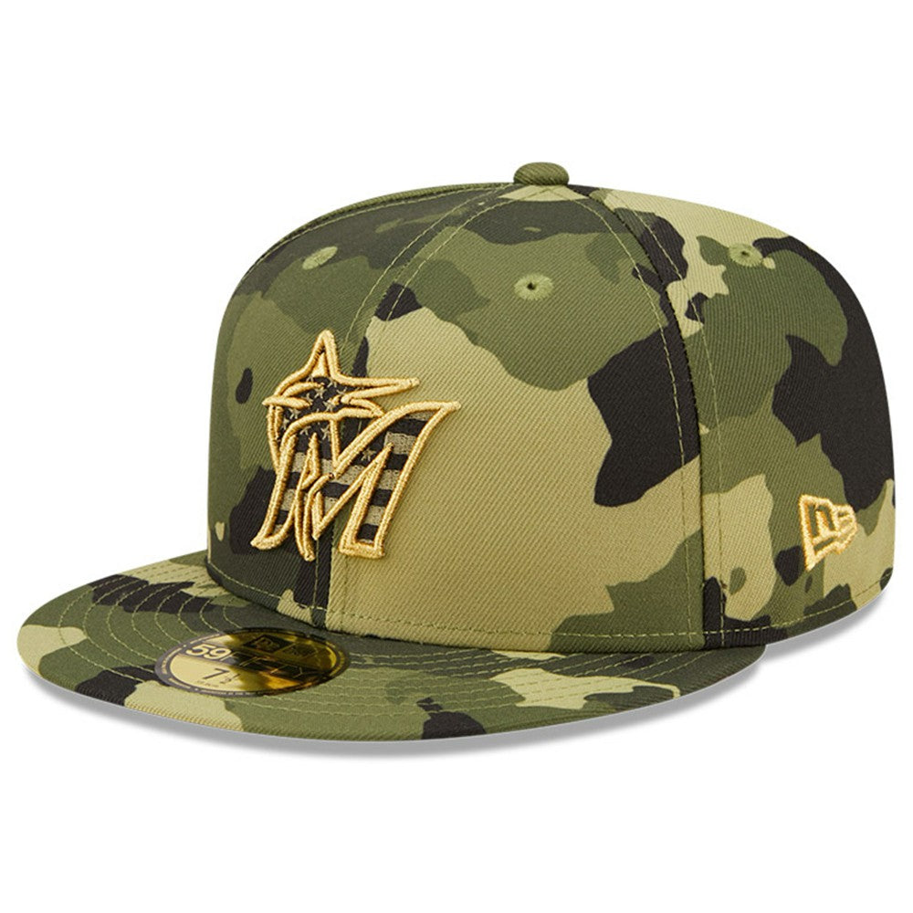Miami Marlins New Era 2022 Armed Forces Day On-Field 59FIFTY Fitted Hat | MLB Shop
