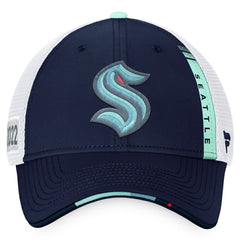 Seattle Kraken Fanatics 2022 NHL Draft Authentic Pro On Stage Trucker Adjustable Hat For Sale