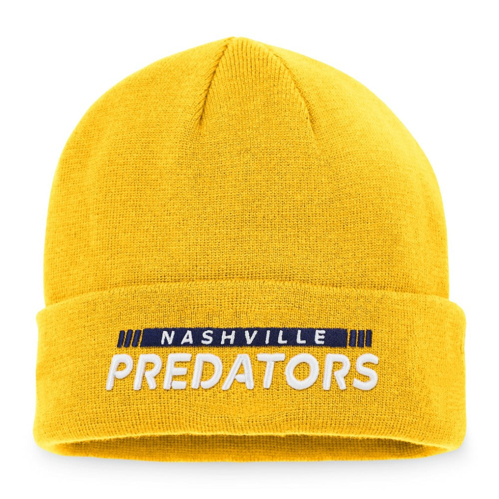 Nashville Predators Fanatics Authentic Pro Rink Cuffed Knit Hat Online