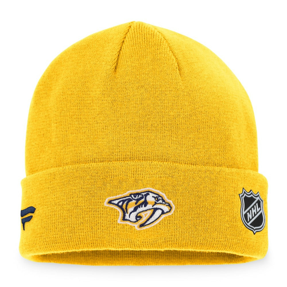 Nashville Predators Fanatics Authentic Pro Rink Cuffed Knit Hat Online