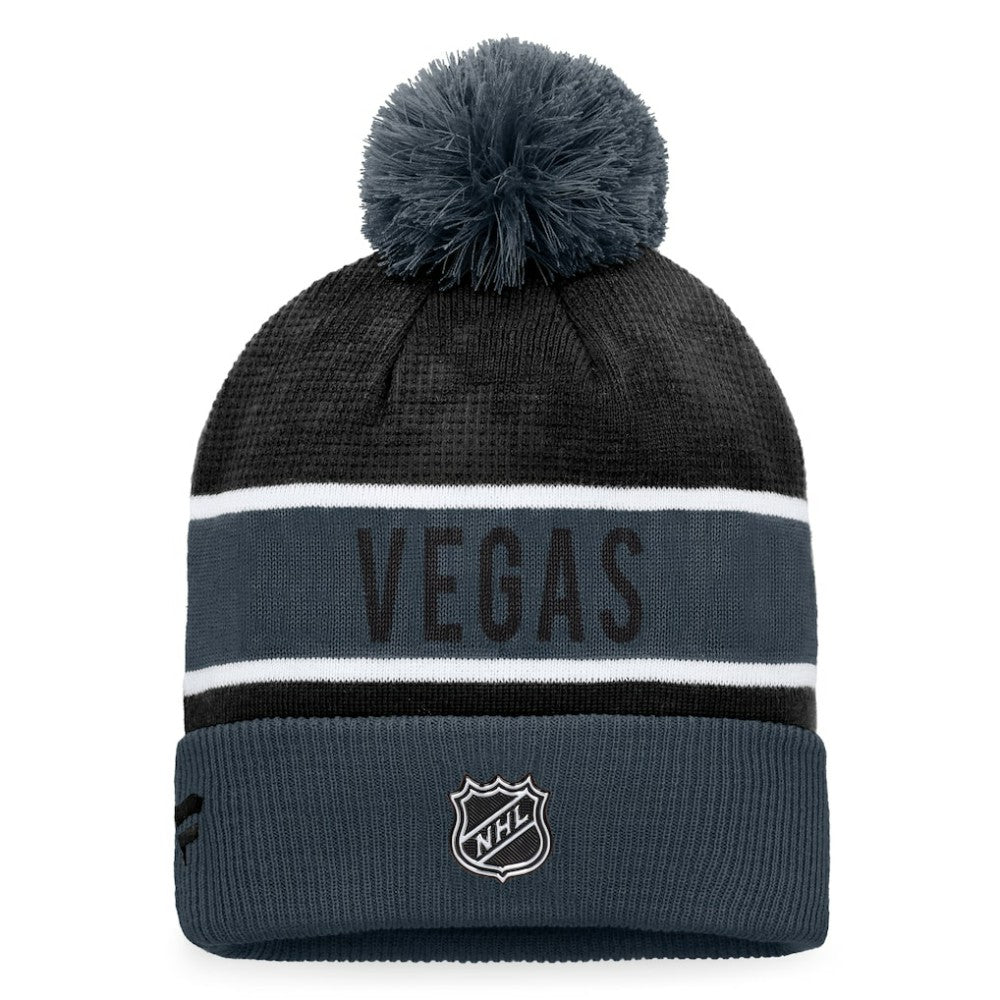 Vegas Golden Knights Fanatics Authentic Pro Rink Cuffed Knit Hat with Pom Sale