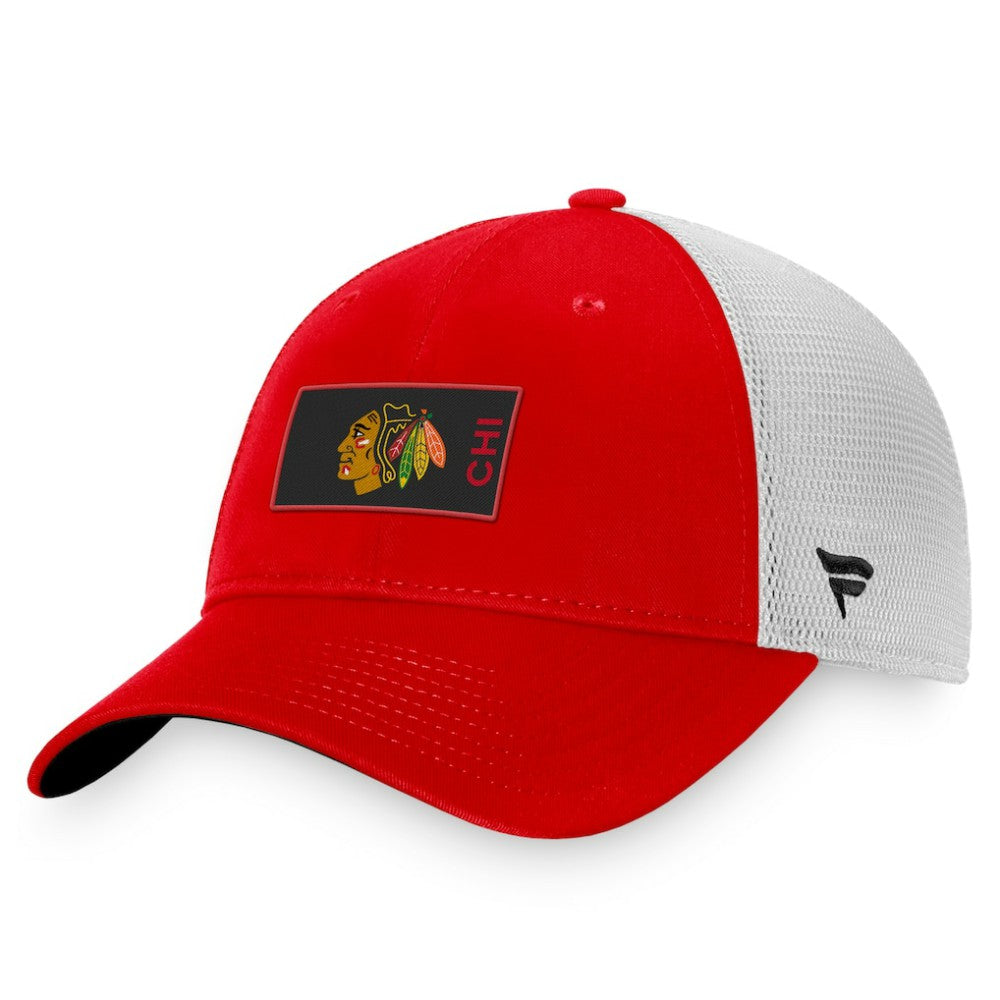 Chicago Blackhawks Fanatics Authentic Pro Rink Trucker Snapback Hat Sale