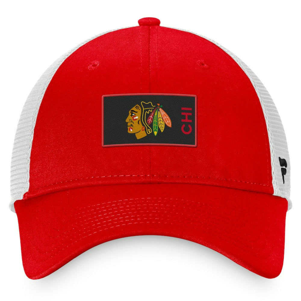 Chicago Blackhawks Fanatics Authentic Pro Rink Trucker Snapback Hat Sale