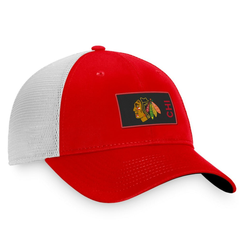 Chicago Blackhawks Fanatics Authentic Pro Rink Trucker Snapback Hat Sale
