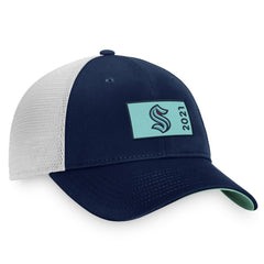 Seattle Kraken Fanatics Authentic Pro Rink Trucker Snapback Hat Discount