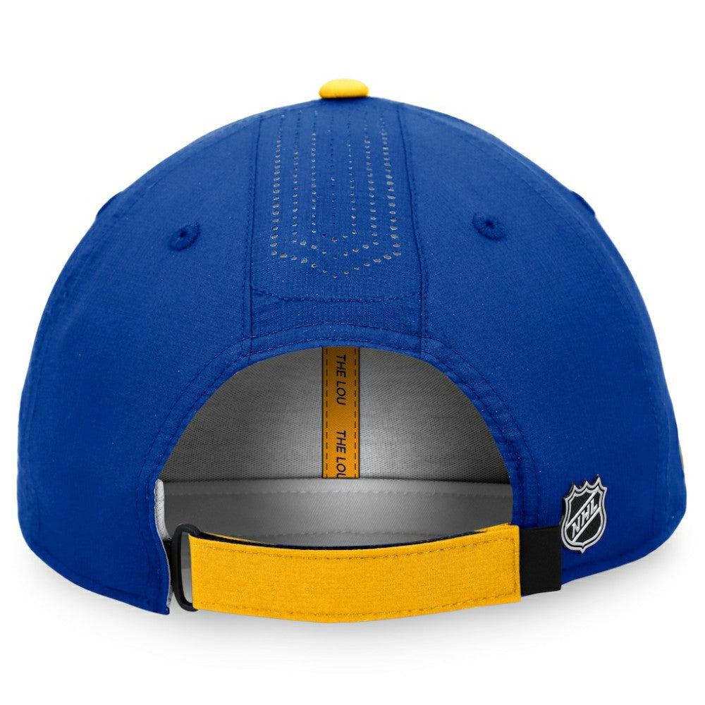 St. Louis Blues Fanatics Authentic Pro Rink Pinnacle Adjustable Hat For Sale