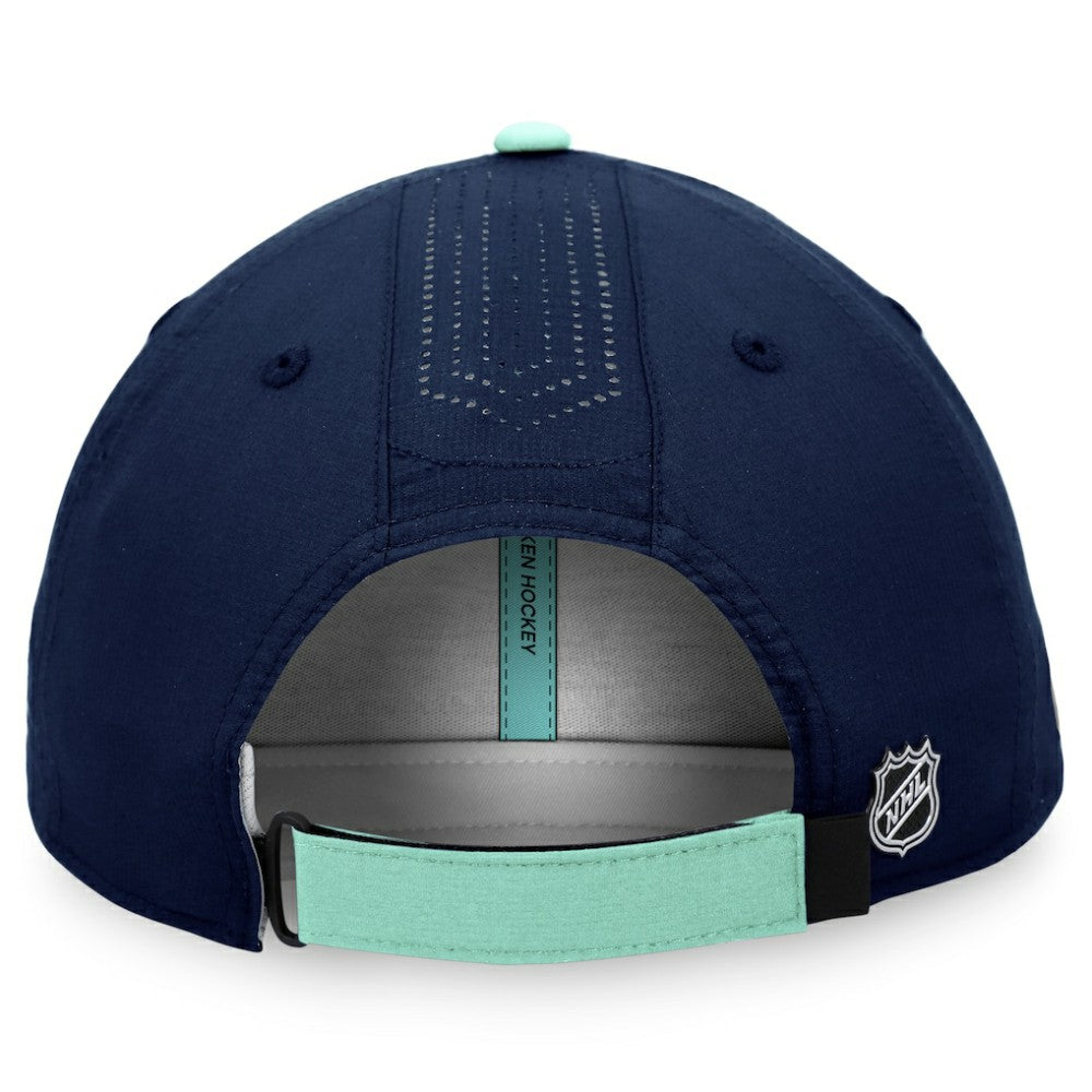 Seattle Kraken Fanatics Authentic Pro Rink Pinnacle Adjustable Hat Discount
