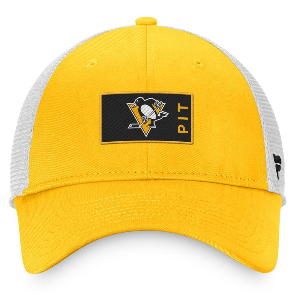 Pittsburgh Penguins Fanatics Authentic Pro Rink Trucker Snapback Hat Outlet