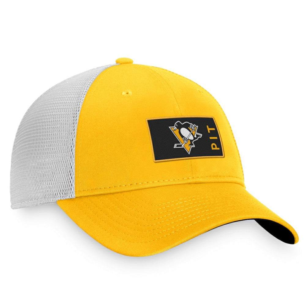 Pittsburgh Penguins Fanatics Authentic Pro Rink Trucker Snapback Hat Outlet
