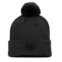 Chicago Blackhawks Fanatics Women's Authentic Pro Road Cuffed Knit Hat with Pom Sale