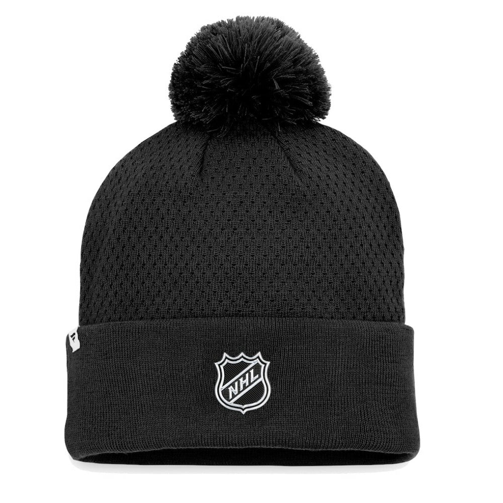 Chicago Blackhawks Fanatics Women's Authentic Pro Road Cuffed Knit Hat with Pom Sale