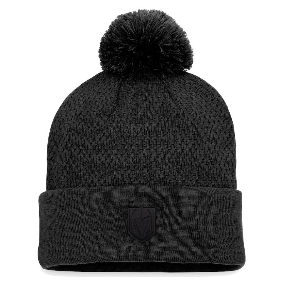 Vegas Golden Knights Fanatics Women's Authentic Pro Road Cuffed Knit Hat with Pom Discount
