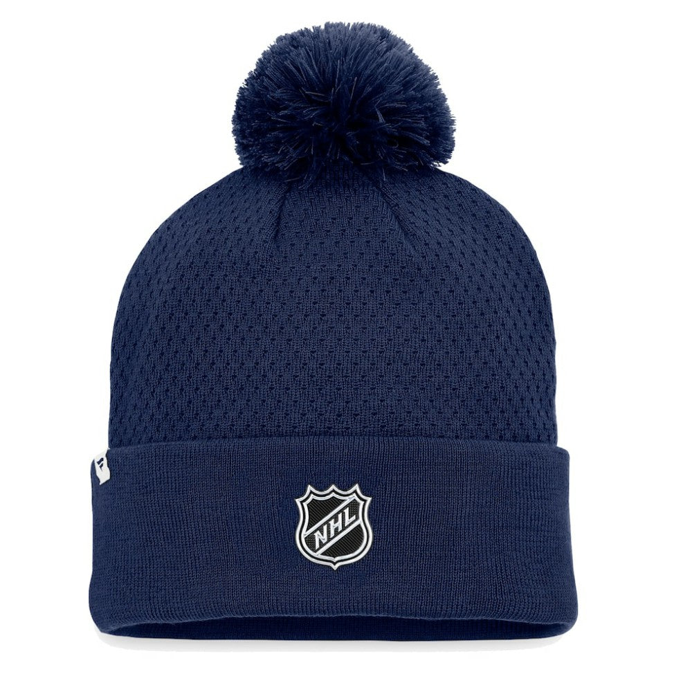Washington Capitals Fanatics Women's Authentic Pro Road Cuffed Knit Hat with Pom Outlet