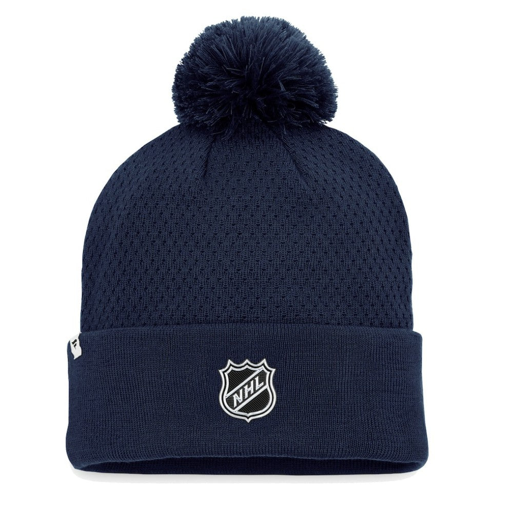 Nashville Predators Fanatics Women's Authentic Pro Road Cuffed Knit Hat with Pom For Sale