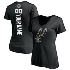 San Antonio Spurs Women's Personalized Playmaker Team V-Neck T-Shirt Online