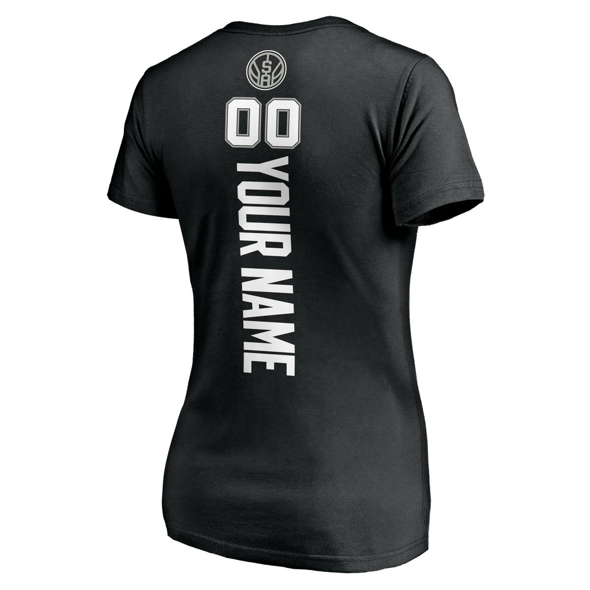 San Antonio Spurs Women's Personalized Playmaker Team V-Neck T-Shirt Online