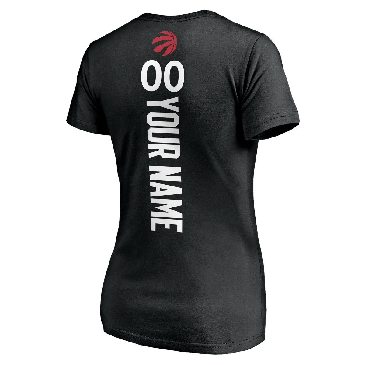 Toronto Raptors Women's Personalized Playmaker Team V-Neck T-Shirt New