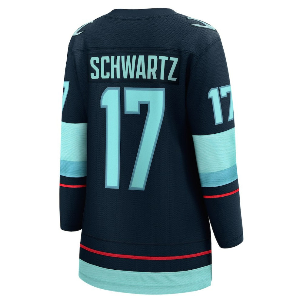 Jaden Schwartz Seattle Kraken Fanatics Women's Home Breakaway Player Jersey Discount