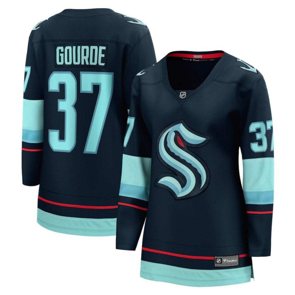 Yanni Gourde Seattle Kraken Fanatics Women's Home Breakaway Player Jersey Outlet