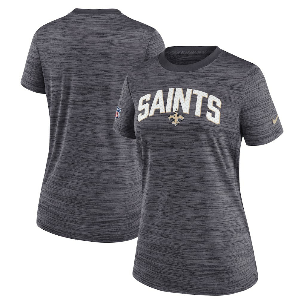 New Orleans Saints Nike Women's Sideline Velocity Lockup Performance T-Shirt