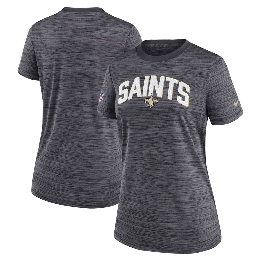 New Orleans Saints Nike Women's Sideline Velocity Lockup Performance T-Shirt