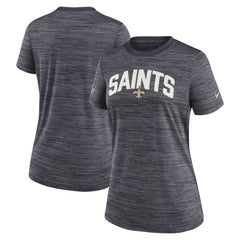 New Orleans Saints Nike Women's Sideline Velocity Lockup Performance T-Shirt