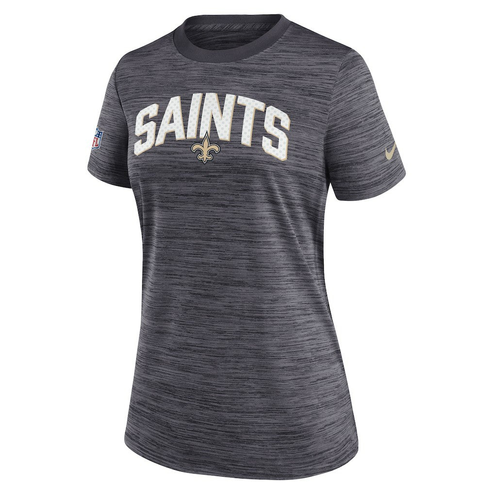 New Orleans Saints Nike Women's Sideline Velocity Lockup Performance T-Shirt