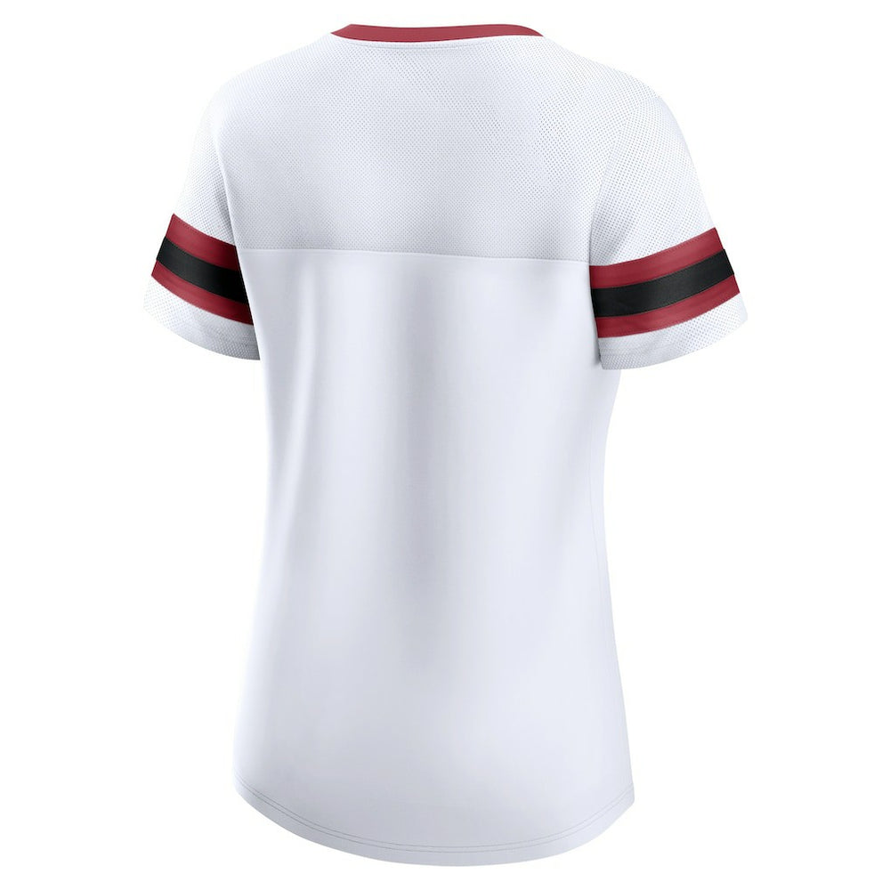 Arizona Cardinals Fanatics Women's Sunday Best Lace-Up T-Shirt