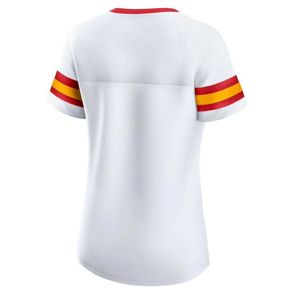 Kansas City Chiefs Fanatics Women's Sunday Best Lace-Up T-Shirt