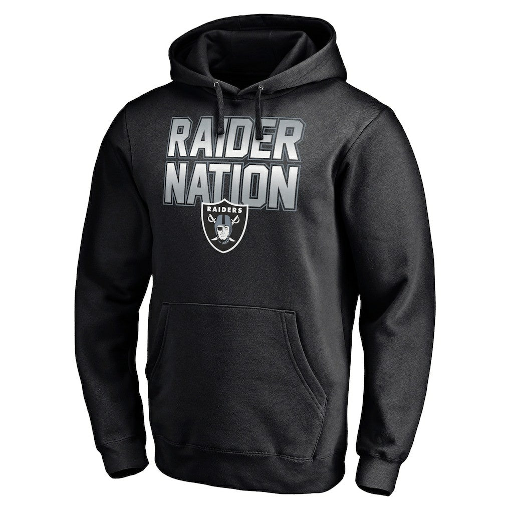Las Vegas Raiders Fanatics Hometown Collection Raider Nation Fitted Pullover Hoodie