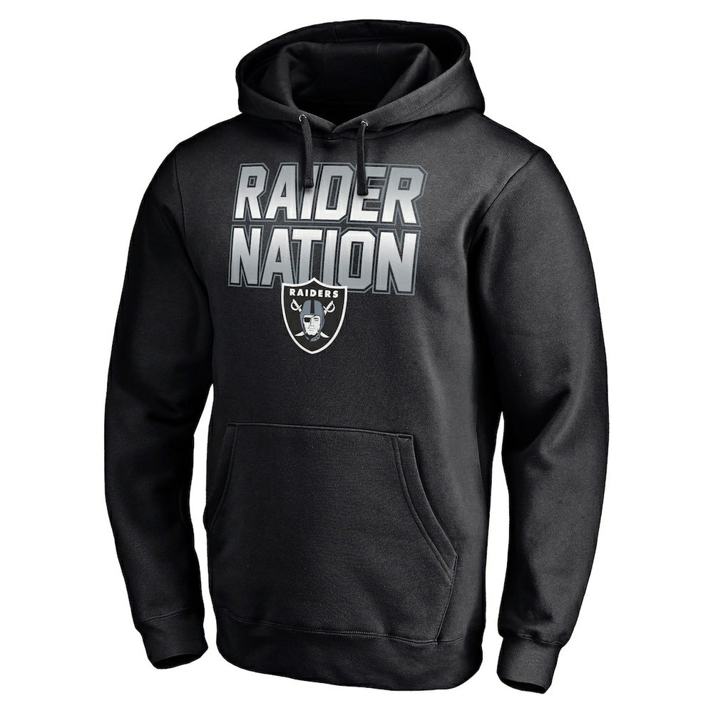 Las Vegas Raiders Fanatics Hometown Collection Raider Nation Fitted Pullover Hoodie