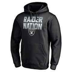 Las Vegas Raiders Fanatics Hometown Collection Raider Nation Fitted Pullover Hoodie