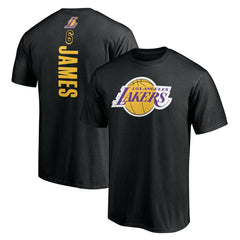 LeBron James Los Angeles Lakers #6 Playmaker Name & Number T-Shirt Online