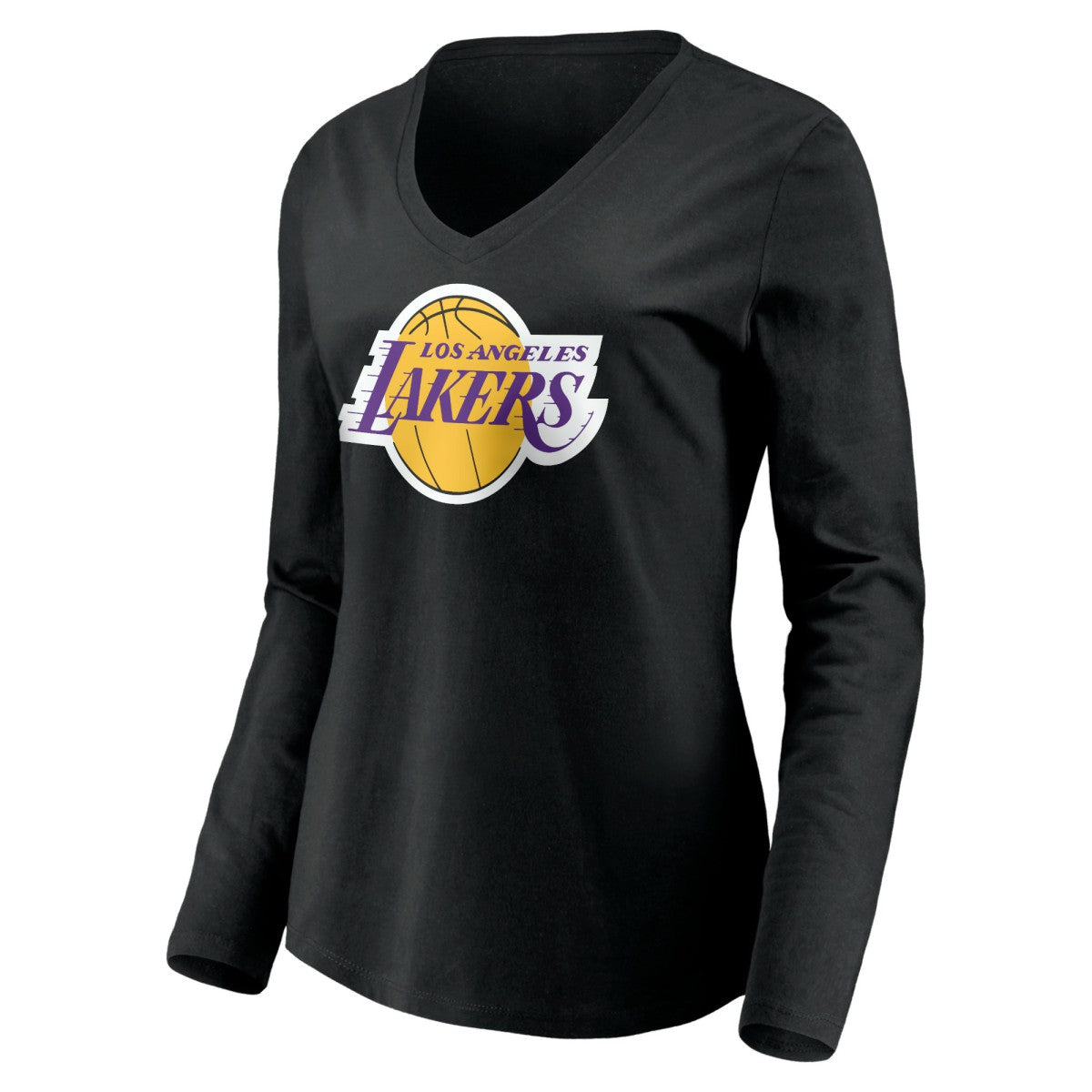 LeBron James Los Angeles Lakers Women's #6 Playmaker Name & Number Long Sleeve V-Neck T-Shirt Discount