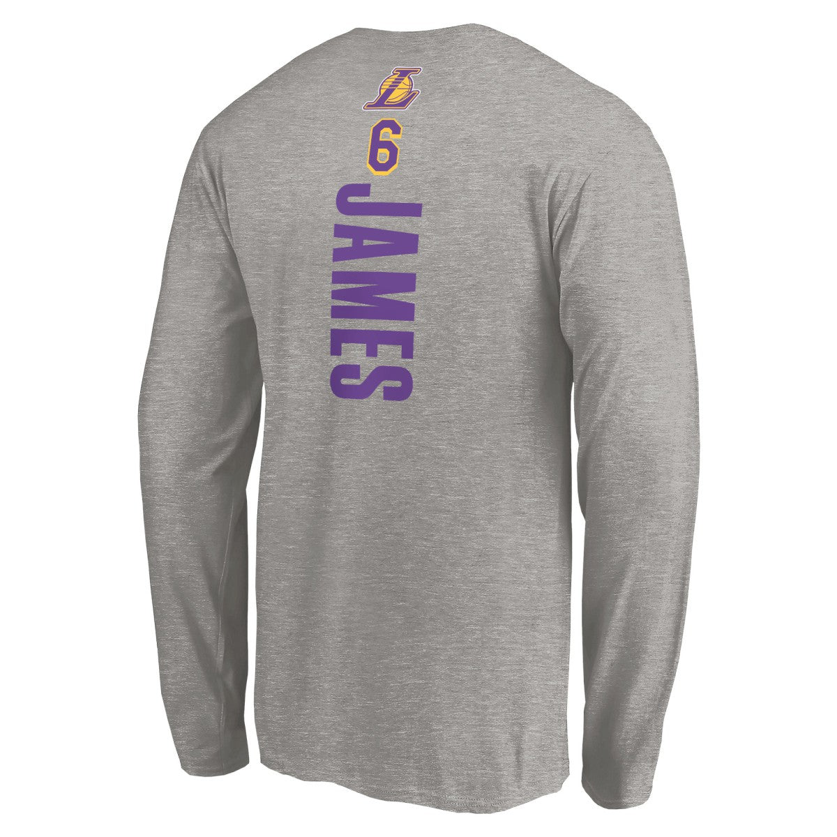 LeBron James Los Angeles Lakers #6 Playmaker Name & Number Long Sleeve T-Shirt Outlet