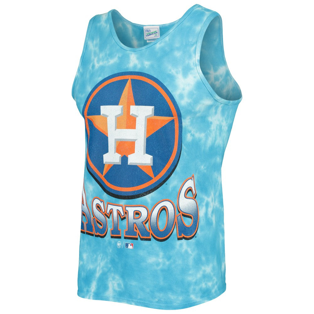 Houston Astros '47 Big Leaguer Tubular Tie-Dye Tank Top | MLB For sale