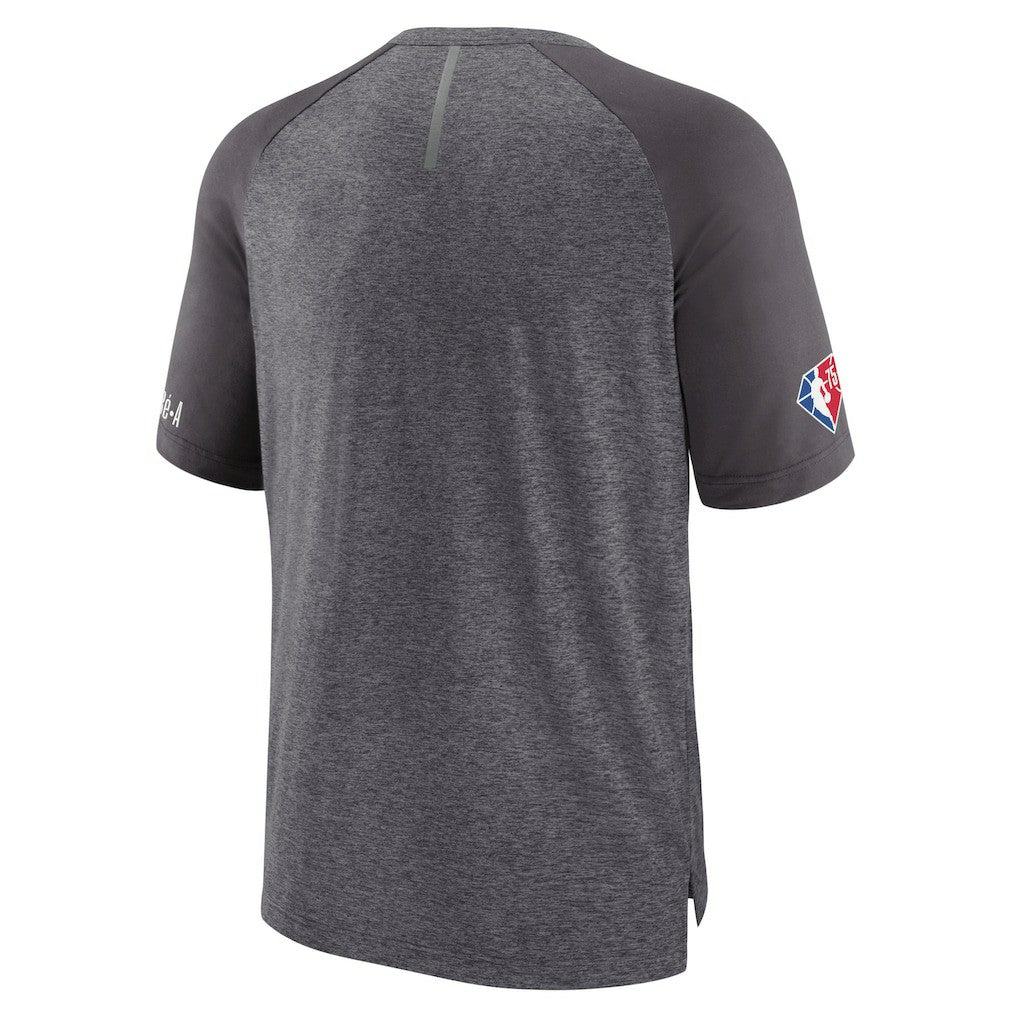 Philadelphia 76ers 2022 Noches Ene-Be-A Core Shooting Raglan T-Shirt On Sale