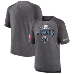 Washington Wizards 2022 Noches Ene-Be-A Core Shooting Raglan T-Shirt Outlet