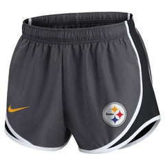 Pittsburgh Steelers Nike Women's Plus Size Logo Performance Tempo Shorts