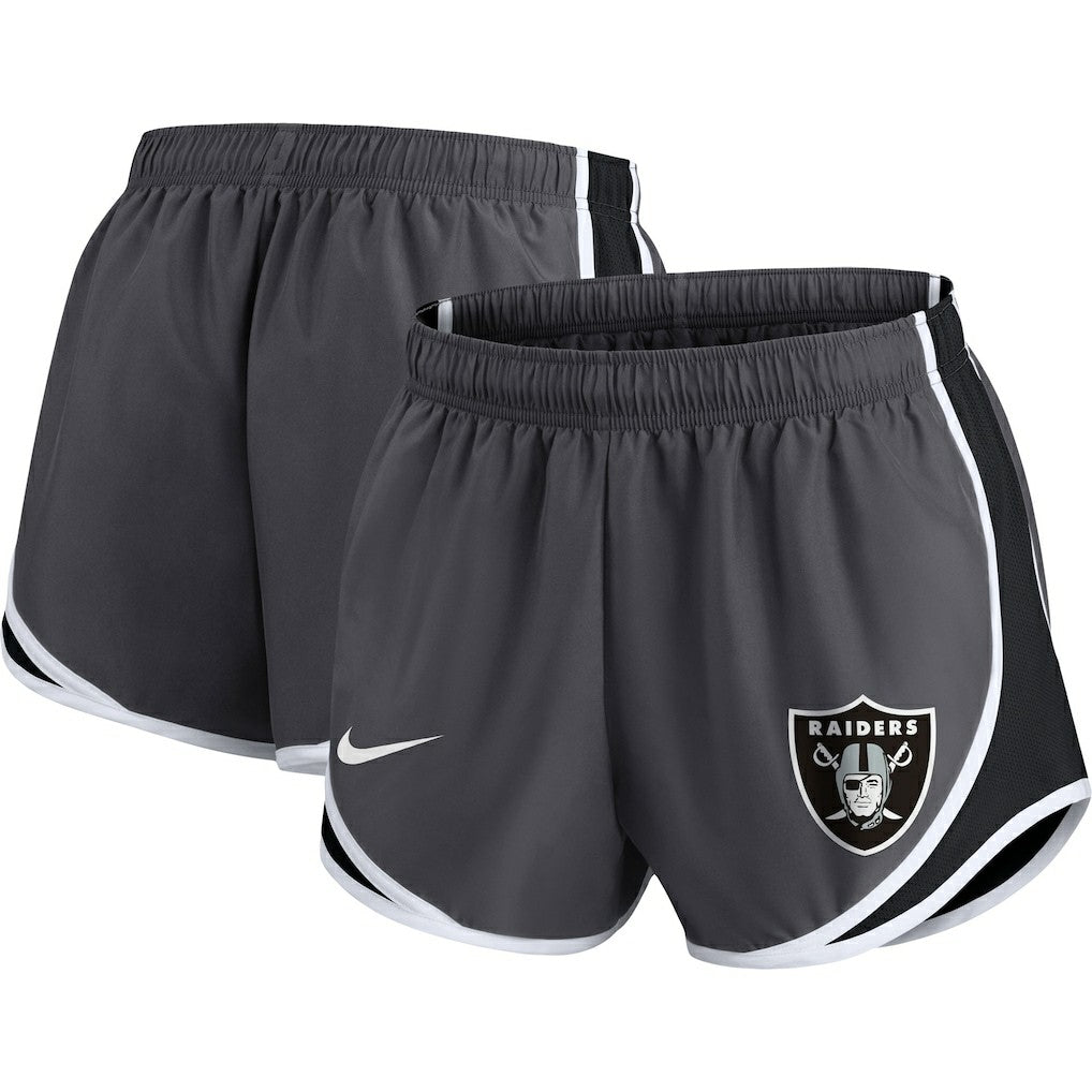 Las Vegas Raiders Nike Women's Plus Size Logo Performance Tempo Shorts
