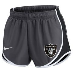 Las Vegas Raiders Nike Women's Plus Size Logo Performance Tempo Shorts