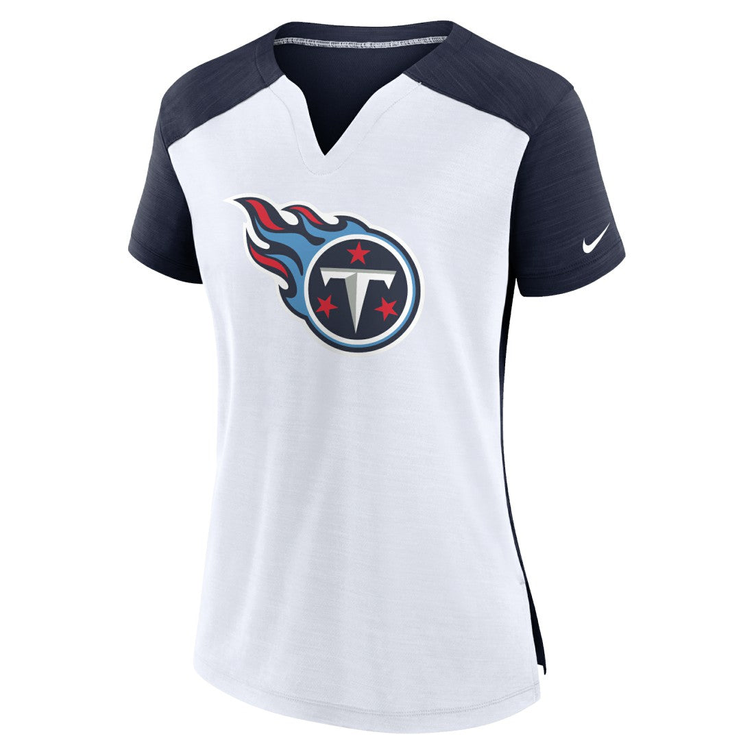 Tennessee Titans Nike Women's Impact Exceed Performance Notch Neck T-Shirt