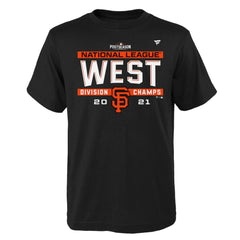 San Francisco Giants Youth 2021 NL West Division Champions Locker Room T-Shirt | MLB Shop