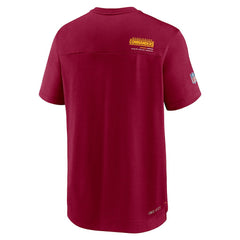 Washington Commanders Nike Sideline Coach Chevron Lock Up Logo V-Neck Performance T-Shirt