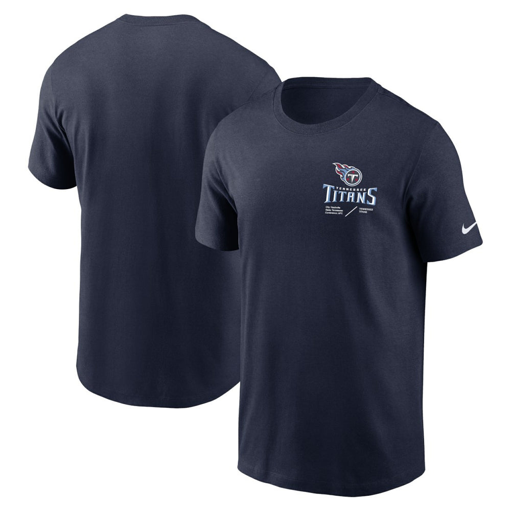 Tennessee Titans Nike Sideline Infograph Lockup Performance T-Shirt